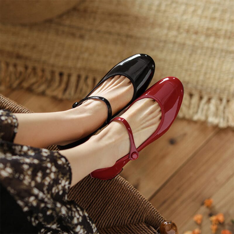 EUDORA™ | Elegant Leather Mary Janes