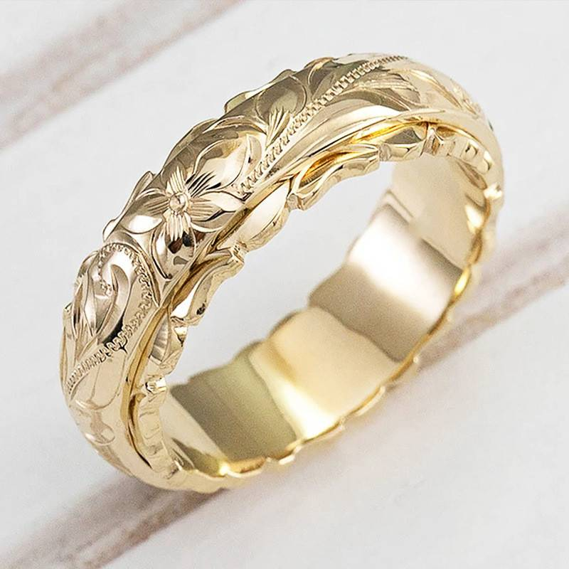 PAMELA™ | Vintage Gold Flower Ring