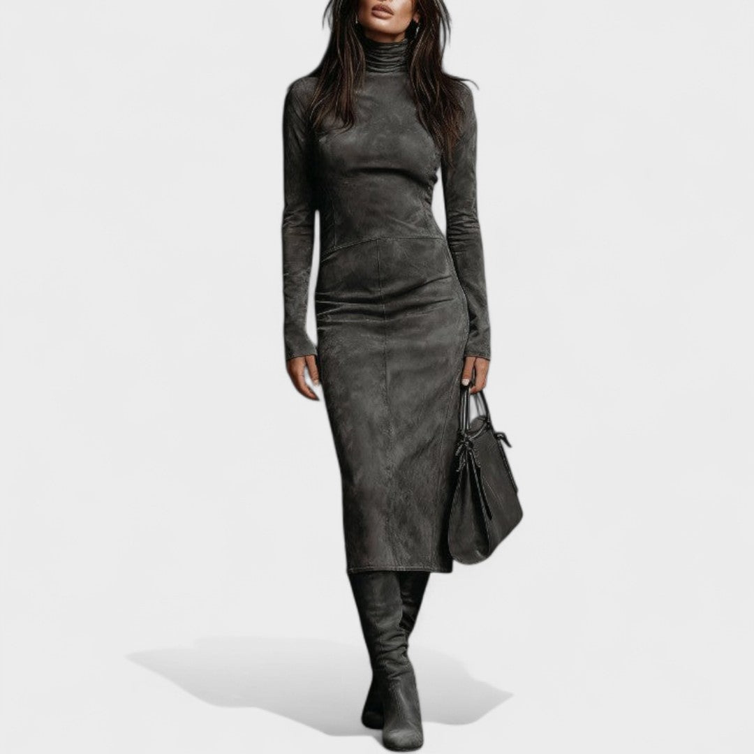 FLORENCE™ | Elegant Suede Dress