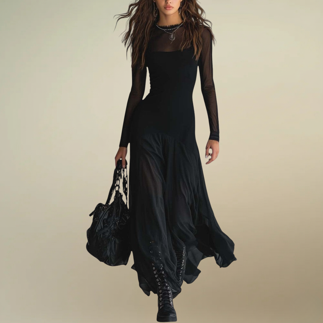 VELMA™ | Elegant Sheer Maxi Dress