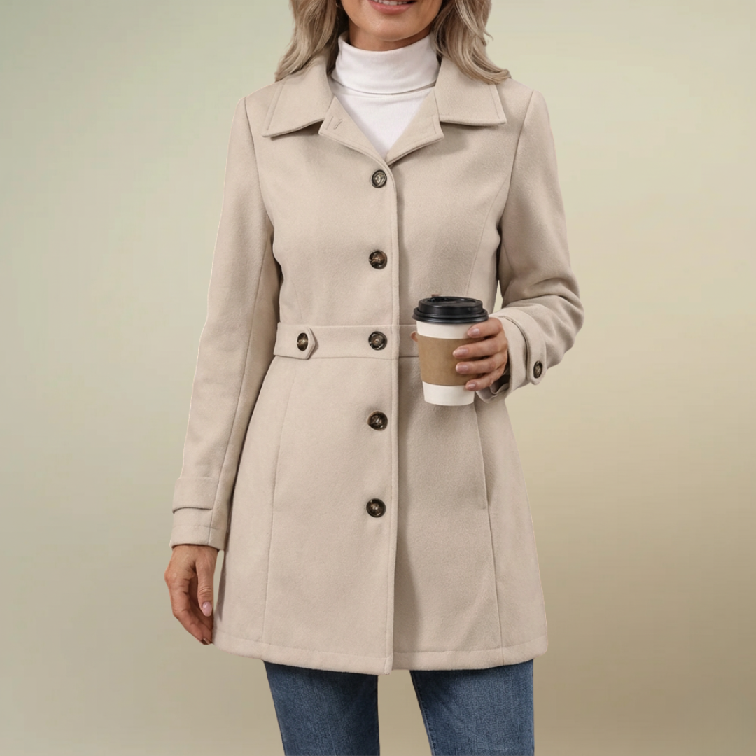 SOPHIE™ | Elegant Wool-Blend Coat